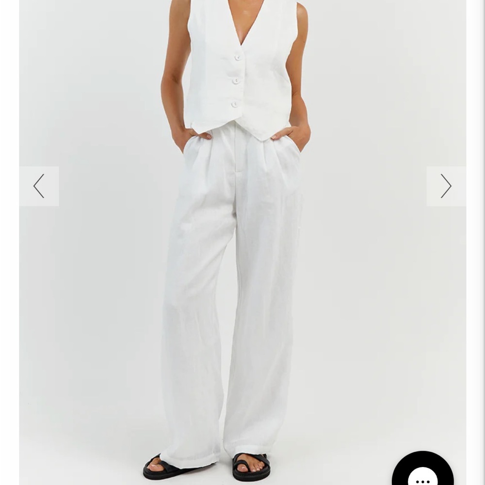 White Linen Pants
